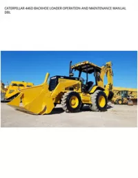 CATERPILLAR 446D BACKHOE LOADER OPERATION AND MAINTENANCE MANUAL DBL preview