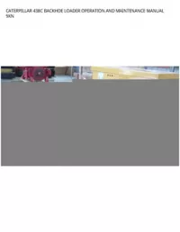 CATERPILLAR 438C BACKHOE LOADER OPERATION AND MAINTENANCE MANUAL 9XN preview