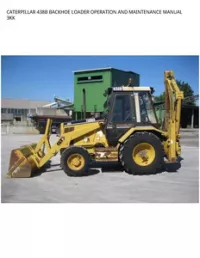 CATERPILLAR 438B BACKHOE LOADER OPERATION AND MAINTENANCE MANUAL 3KK preview