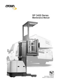 Crown SP3400 Series Service Manual preview