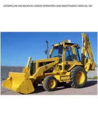 CATERPILLAR 436 BACKHOE LOADER OPERATION AND MAINTENANCE MANUAL 5KF preview