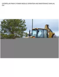 CATERPILLAR PM3412 POWER MODULE OPERATION AND MAINTENANCE MANUAL CAJ preview