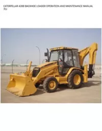 CATERPILLAR 428B BACKHOE LOADER OPERATION AND MAINTENANCE MANUAL 7EJ preview