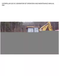 CATERPILLAR G3516C GENERATOR SET OPERATION AND MAINTENANCE MANUAL F6D preview