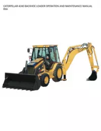 CATERPILLAR 424D BACKHOE LOADER OPERATION AND MAINTENANCE MANUAL RXA preview
