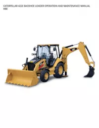 CATERPILLAR 422E BACKHOE LOADER OPERATION AND MAINTENANCE MANUAL HBE preview