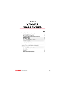 Yanmar 4TNV106 Industrial Engine manual