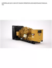 CATERPILLAR G3512 GEN SET ENGINE OPERATION AND MAINTENANCE MANUAL 7SZ preview