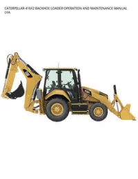 CATERPILLAR 416F2 BACKHOE LOADER OPERATION AND MAINTENANCE MANUAL LYA preview