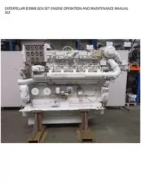 CATERPILLAR D398B GEN SET ENGINE OPERATION AND MAINTENANCE MANUAL 35Z preview