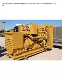 CATERPILLAR D379B GEN SET ENGINE OPERATION AND MAINTENANCE MANUAL 34Z preview