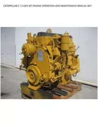 CATERPILLAR C-12 GEN SET ENGINE OPERATION AND MAINTENANCE MANUAL BCY preview