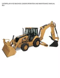 CATERPILLAR 416D BACKHOE LOADER OPERATION AND MAINTENANCE MANUAL BGJ preview