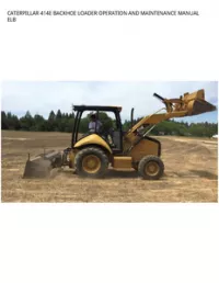 CATERPILLAR 414E BACKHOE LOADER OPERATION AND MAINTENANCE MANUAL ELB preview