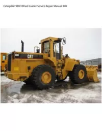 Caterpillar 980F Wheel Loader Service Repair Manual 3HK preview