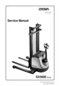 Crown SX3000 Series Service Manual preview