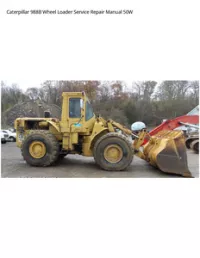 Caterpillar 988B Wheel Loader Service Repair Manual 50W preview
