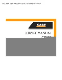 Case 2094  2294 and 3294 Tractors Service Repair Manual preview