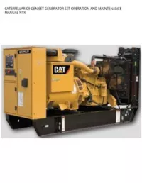 CATERPILLAR C9 GEN SET GENERATOR SET OPERATION AND MAINTENANCE MANUAL NTX preview