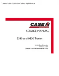 Case 9310 and 9330 Tractors Service Repair Manual preview