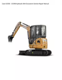 Case CX35B – CX39B Hydraulic Mini Excavators Service Repair Manual preview
