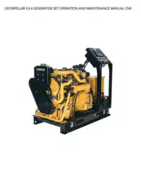 CATERPILLAR C4.4 GENERATOR SET OPERATION AND MAINTENANCE MANUAL CN6 preview