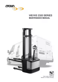 Crown WE2300 WS2300 Series Service Manual New preview
