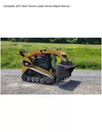 Caterpillar 287C Multi Terrain Loader Service Repair Manual preview