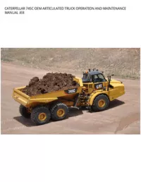 CATERPILLAR 745C OEM ARTICULATED TRUCK OPERATION AND MAINTENANCE MANUAL JE8 preview