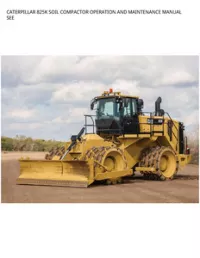 CATERPILLAR 825K SOIL COMPACTOR OPERATION AND MAINTENANCE MANUAL SEE preview