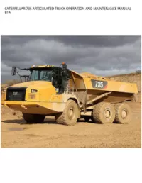 CATERPILLAR 735 ARTICULATED TRUCK OPERATION AND MAINTENANCE MANUAL B1N preview