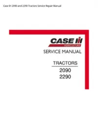 Case IH 2090 and 2290 Tractors Service Repair Manual preview