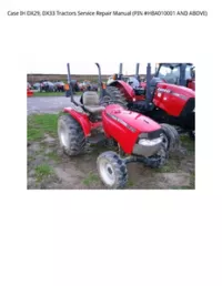 Case IH DX29  DX33 Tractors Service Repair Manual (PIN #HBA010001 AND ABOVE) preview