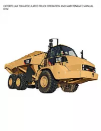 CATERPILLAR 730 ARTICULATED TRUCK OPERATION AND MAINTENANCE MANUAL B1M preview