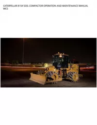 CATERPILLAR 815K SOIL COMPACTOR OPERATION AND MAINTENANCE MANUAL WCS preview