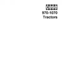 Case 970 – 1070 Tractors Service Repair Manual preview