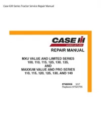 Case 630 Series Tractor Service Repair Manual preview
