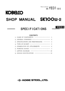 Kobelco SK110W-2 manual pdf