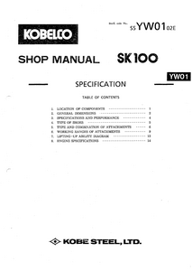 Kobelco SK100 manual pdf