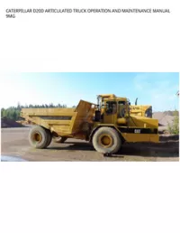 CATERPILLAR D20D ARTICULATED TRUCK OPERATION AND MAINTENANCE MANUAL 9MG preview