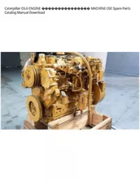 Caterpillar C6.6 ENGINE  MACHINE C6E Spare Parts Catalog Manual Download preview