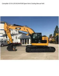 Caterpillar 321D LCR EXCAVATOR Spare Parts Catalog Manual NAS preview