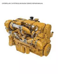 CATERPILLAR C18 PETROLEUM ENGINE SERVICE REPAIR MANUAL preview