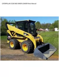 CATERPILLAR 252B SKID SREER LOADER Parts Manual preview