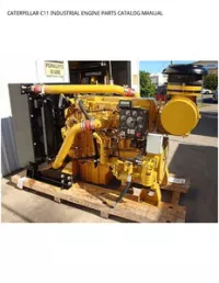CATERPILLAR C11 INDUSTRIAL ENGINE PARTS CATALOG MANUAL preview