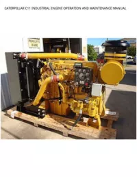 CATERPILLAR C11 INDUSTRIAL ENGINE OPERATION AND MAINTENANCE MANUAL preview
