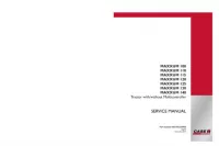 Case IH MAXXUM 100  110  115  120  125  130  140 Tractors (with/without Multicontroller) Service Repair Manual preview