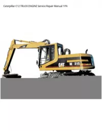 Caterpillar C12 TRUCK ENGINE Service Repair Manual 1YN preview