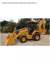 CATERPILLAR 436C BACKHOE LOADER PARTS CATALOG MANUAL preview