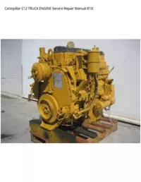 Caterpillar C12 TRUCK ENGINE Service Repair Manual R1D preview